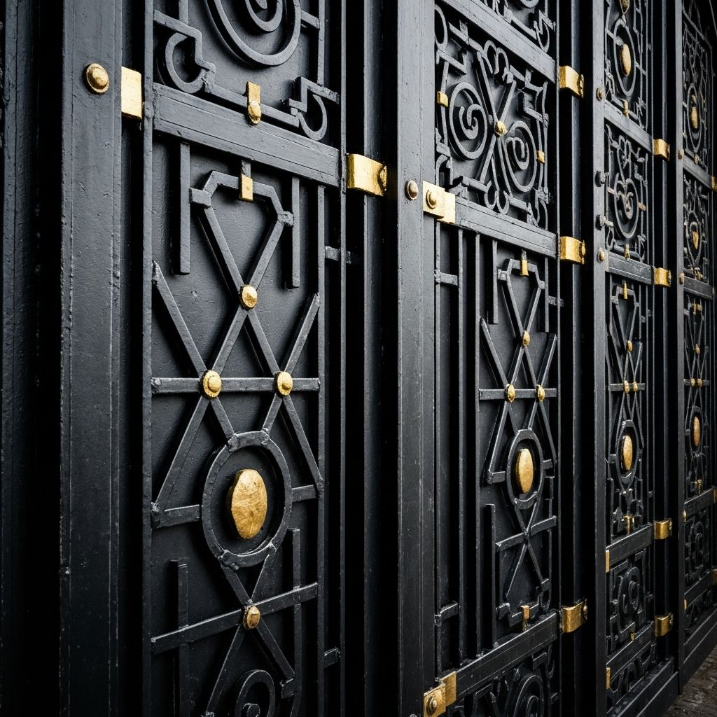 Portón forjado